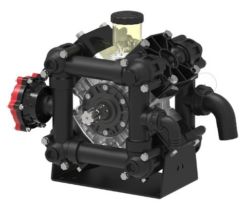 IMOVILLI PUMP D274 REAR VIEW GENUINE PUMP LOW PRESSURE AGRICULTURAL SPRAY PUMP