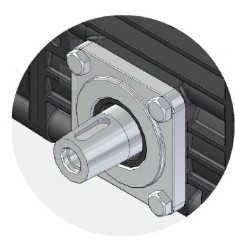 M35 SHAFT IMOVILLI PUMPS CONICAL KEYED SHAFT