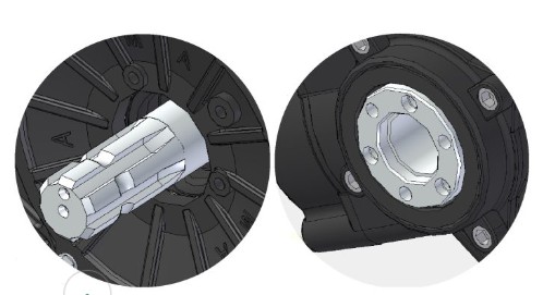 IMOVILLI PUMPS SHAFT SPLINE AND 6 HOLES FLANGE